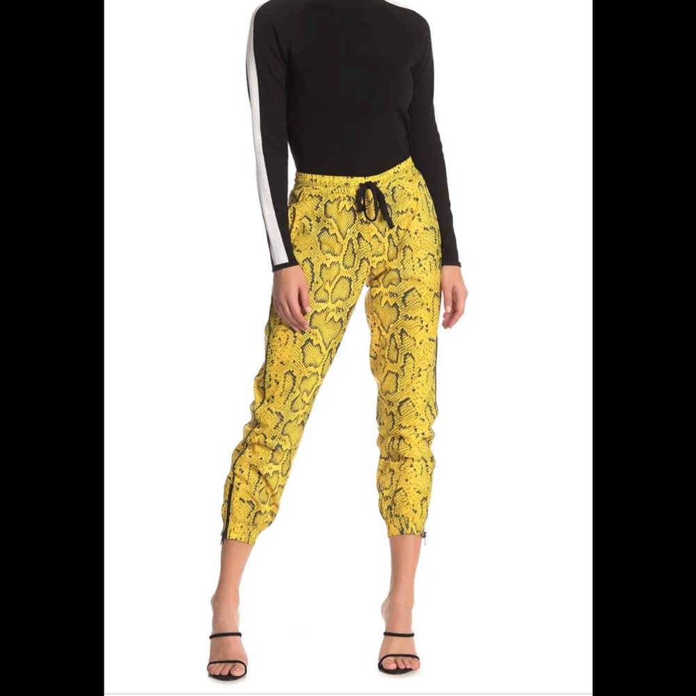Pam & Gela Snake Print Nylon Joggers